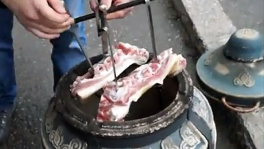 Грудинка копченая в тандыре